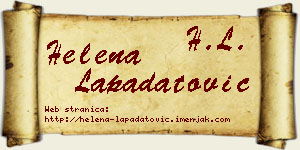 Helena Lapadatović vizit kartica